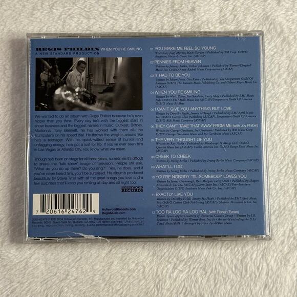 Regis Philbin – When You’re Smiling (CD, 2004, Hollywood Records) Swing Jazz - Picture 2 of 6